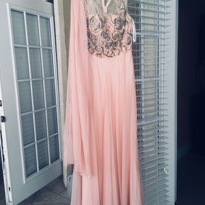 Long drees light pink